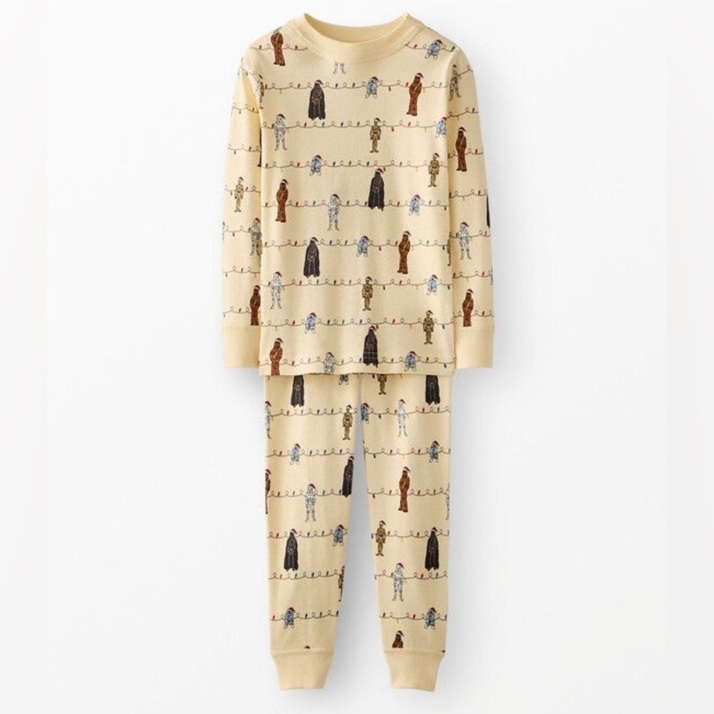 Hanna Andersson Star Wars Holiday pjs sz 8